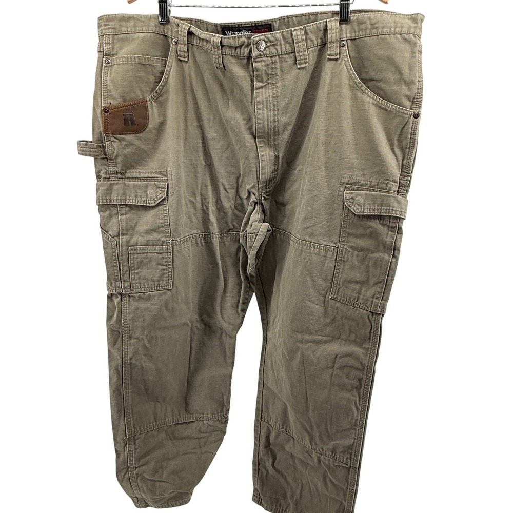 Wrangler Riggs Workwear Men's Tan Ranger‎ Cargo Pants Relaxed Fit Size 46 x30
